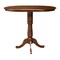 International Concepts Round 36 in Rd Top Pedestal Table, 12 in Leaf, 40.9 inH, Adjustable Height, Espresso, 36 W, 48 L, Wood K581-36RXT-6B-2 - alternate 2